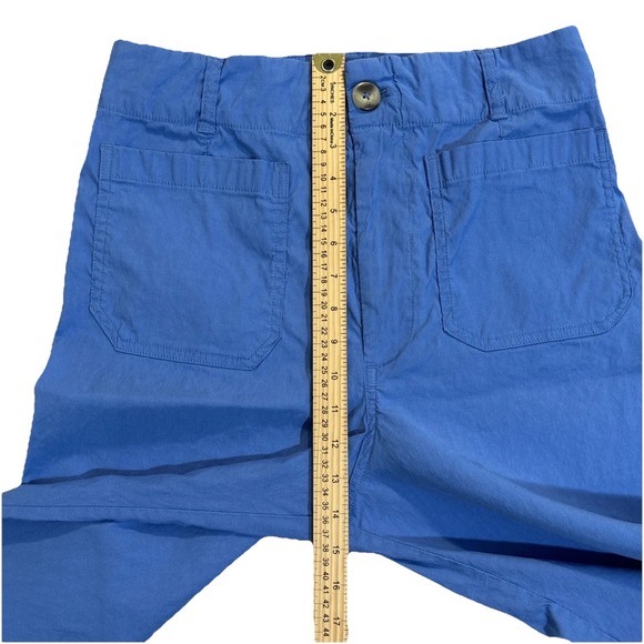 Maeve Anthropologie The Colette Cropped Wide-Leg Pants Sz 32  Edition Blue EUC - Picture 7 of 10